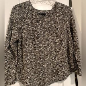 Eileen Fisher Women’s Pullover Sweater Brown & White Dappled Tight Knit; Size M